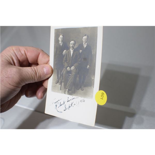 Robert Service 1916 Postcard??