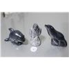 Image 1 : 3 X Wolf Original Inuit Figures