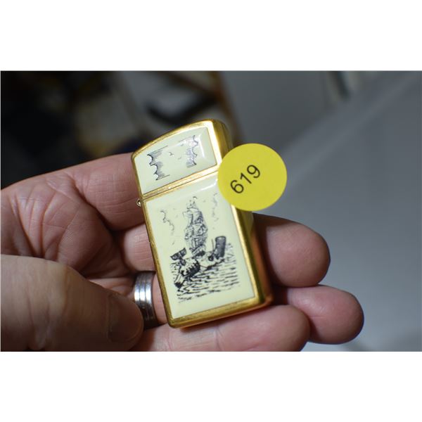 Scrimshaw Zippo Lighter