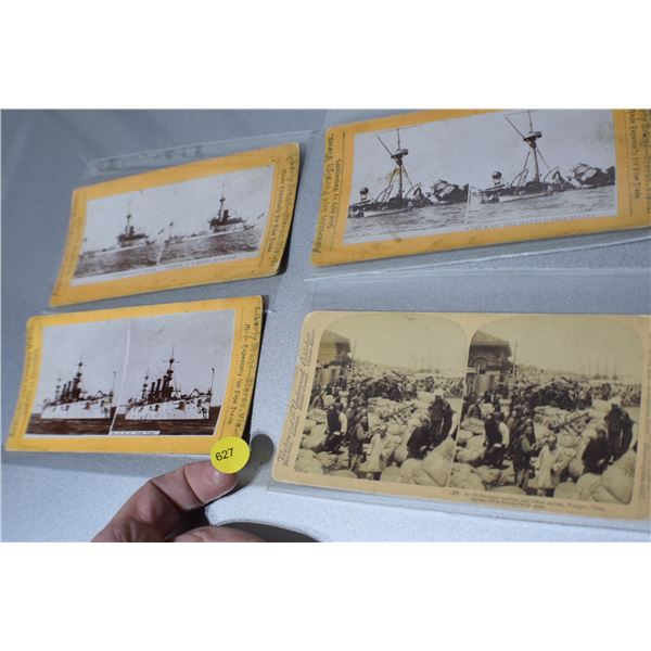 Stereoscope Cards - Wreck of the Maine