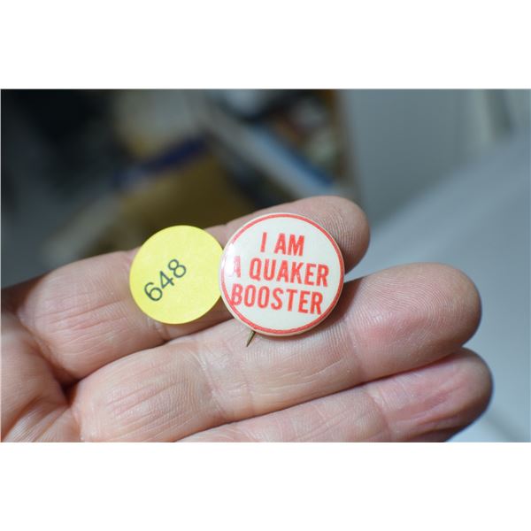 Saskatoon Quakers Pinback