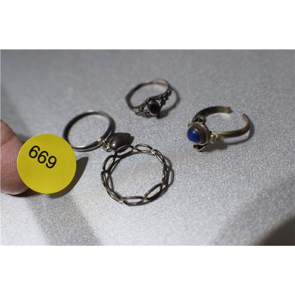 Sterling Ring Lot