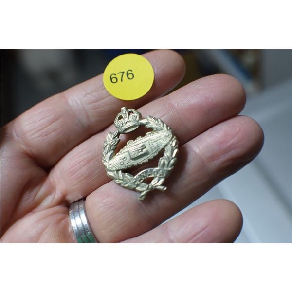 Canadian Tank Cap Badge