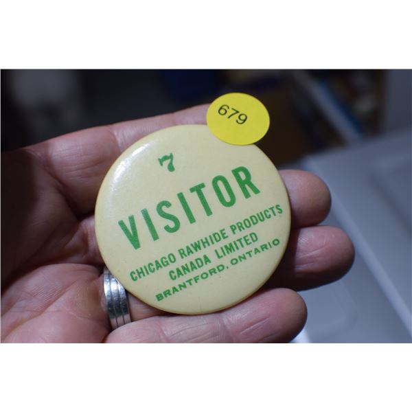 Visitor Factory Pinback