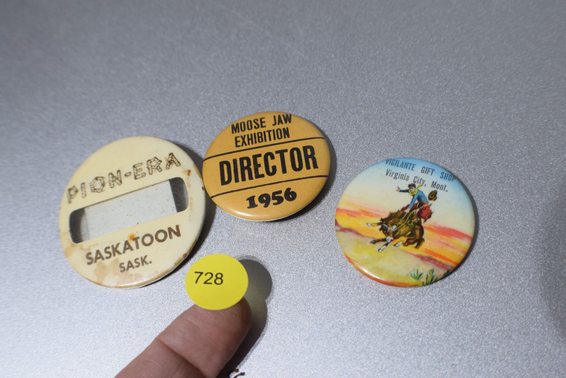 Vintage Sask. Pinbacks Schmalz Auctions