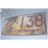 Image 1 : 1940 Saskatchewan License Plate