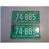 Image 2 : 2 1965 Sakacthewan Diamond Jubilee Matching License Plates