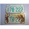 Image 2 : 2 1964 Matching Saskatchewan License Plates - I78-222