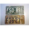 Image 3 : 8 Assorted Licence Plates, Various Provinces, 1948-1966