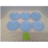 Image 2 : 6 Pyrex Saucers, Baby Blue Delphite 6"
