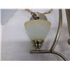 Image 2 : Polished Brass Chandelier - 3 Bulb