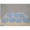 Image 2 : 7 Pyrex Saucer 6", 2 Pyrex Sugar Bowls Blue