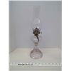 Image 1 : Antique Oil Lamp w/ Glass Chimney