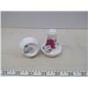 Image 3 : Floral Salt & Pepper Shakers, 2 Small Planters
