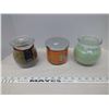 Image 1 : 3 Scented Candles in Glass Containers w/ Lids