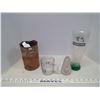 Image 1 : 4pc. Esso Oil Tin Planter, Riders Cup, Glass Christmas Mug, Glass Perfume Bottle (no lid)