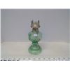 Image 1 : Vintage Oil Lamp, No Chimney, Green Glass
