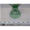 Image 3 : Vintage Oil Lamp, No Chimney, Green Glass