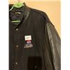 Image 2 : VINTAGE  PEPSI BOMBER JACKET WITH BLACK LEATHER SLEEVES  SIZEE XL