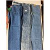 Image 1 : VINTAGE MENS JEANS  CALVIN KLEIN, LEATHER TRIMMED, 30X32 ACID WASH 32X32 PEITRO BLU JEANS WEAR 30X32