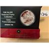 Image 2 : 2006 NATIONAL PARKS, JASPER SILVER COIN IN ORIGINAL PACKAGING