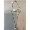 Image 1 : 5TH AVENUE COLLECTION GOLD PLATED PEARL AND RHINETONE CRYSTAL 18” NECKLACE