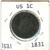 Image 1 : 1831 USA 1¢