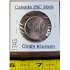 Image 1 : 2009 Canada 25¢ Cindy Klassen