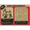 Image 2 : Topps 1967-68 Hockey Card - John Brenneman