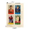 Image 1 : Small Hockey Stickers - Andre Larcoix, Bob Wall, Serge Savard, Roger Crozier