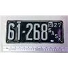 Image 1 : 1927 Sask License Plate