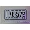 Image 1 : 1959 Sask License Plate