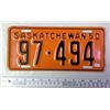 Image 1 : 1950 Sask License Plate