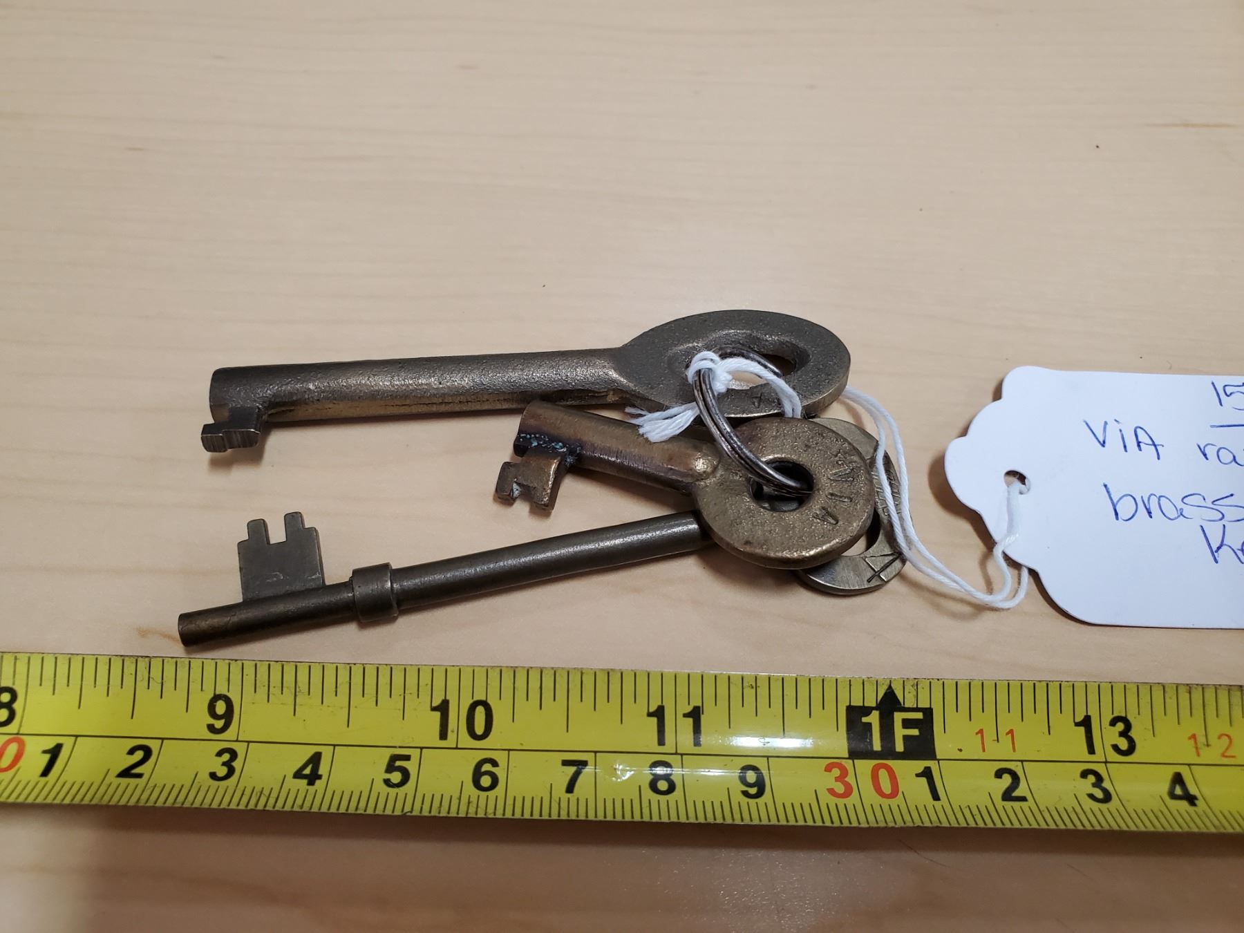 VIA RAIL BRASS KEYS Schmalz Auctions