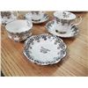 Image 3 : ROYAL ALBERT 25TH ANNIVERSARY TEACUPS & SAUCERS, CREAM, SUGAR & TRAY