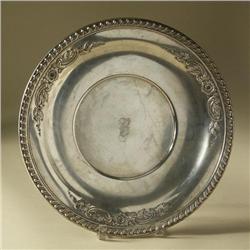 WALLACE MONOGRAMMED STERLING SILVER PLATTER