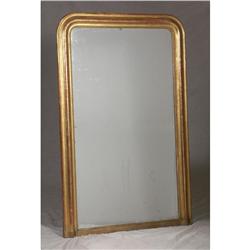 CLASSIC ANTIQUE FRENCH GILT WALL OR MANTEL MIRROR