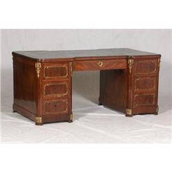 NAPOLEON III 19TH CENTURY TOOLED TOP DESK