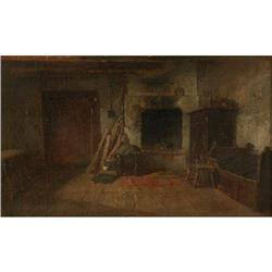 ANTIQUE OIL PAINTING ANDERS GUSTAF KOSKULL SWEDISH