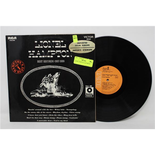 LIONEL HAMPTON JAZZ IMPORT