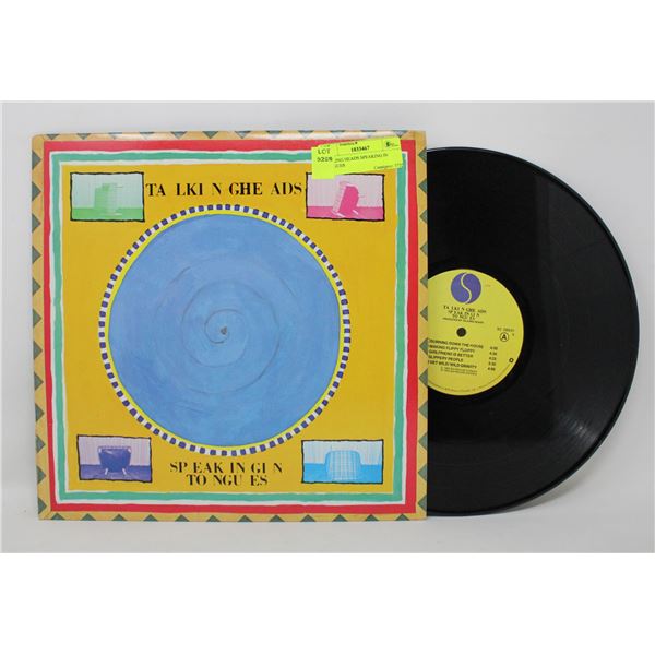 TALKING HEADS SPEAKING IN TONGUES