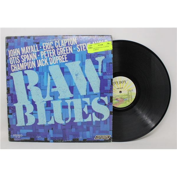RAW BLUES MAYALL CLAPTON PETER GREEN