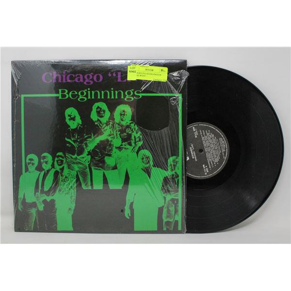 CHICAGO LIVE BEGINNINGS IN SHRINK WRAP