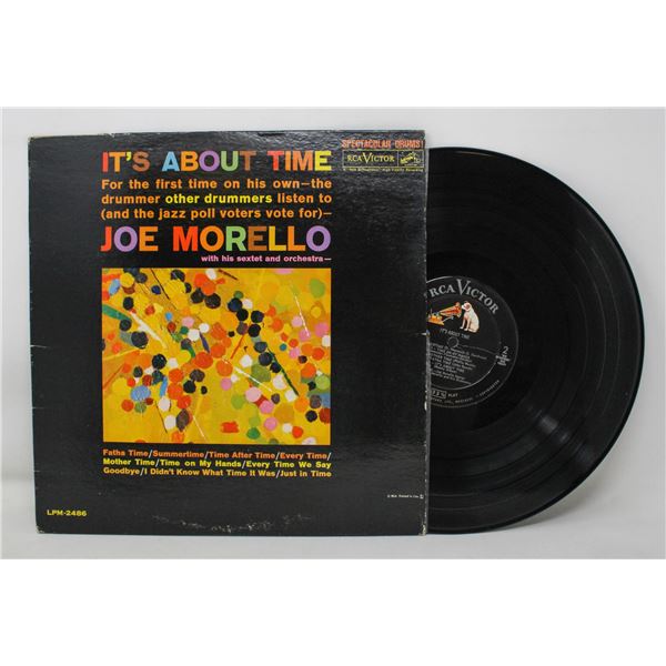 JOE MORELLO ITS ABOUT TIME