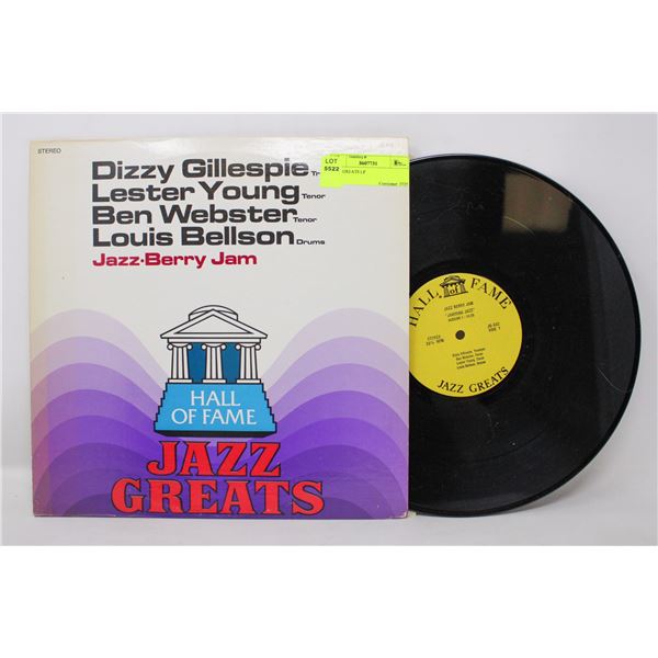 JAZZ GREATS LP