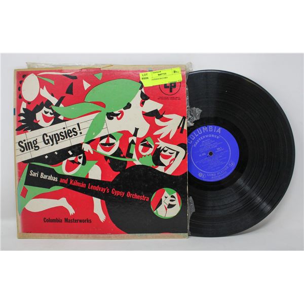 SING GYPSIES RECORD