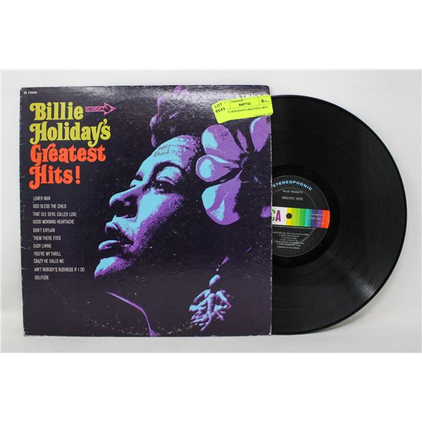 BILLIE HOLIDAYS GREATEST HITS