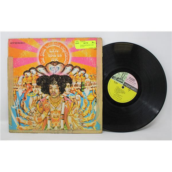 JIMI HENDRIX EXPERIENCE AXIS BOLD AS LOVE