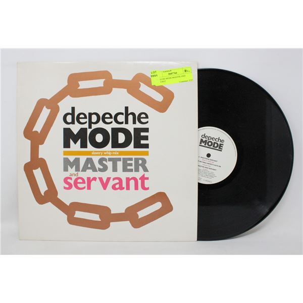 DEPECHE MODE MASTER AND SERVANT