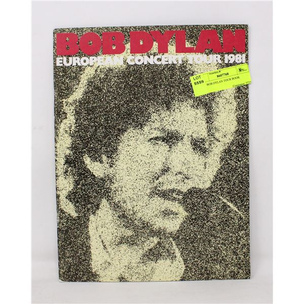 1981 BOB DYLAN TOUR BOOK